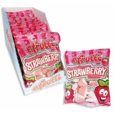 EFRUTTI PAQUETS DE FRAISES CRÉMEUSES BONBONS À LA GELÉE 12 / 100 g