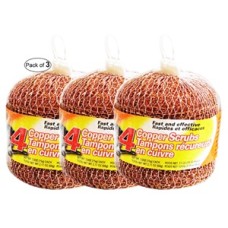 PURE KLEEN PRESENTOIR DE COMPTOIR POUR EPONGES A RECURER EN CUIVRE 4/PK 24/BOITE