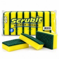 SCRUBIT ÉPONGES À RÉCURER ROBUSTES – 8 UNITÉS