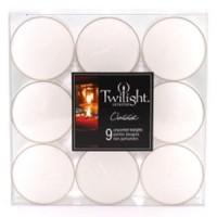BOUGIES CHAUFFE-PLATS BLANCHES 18PCS